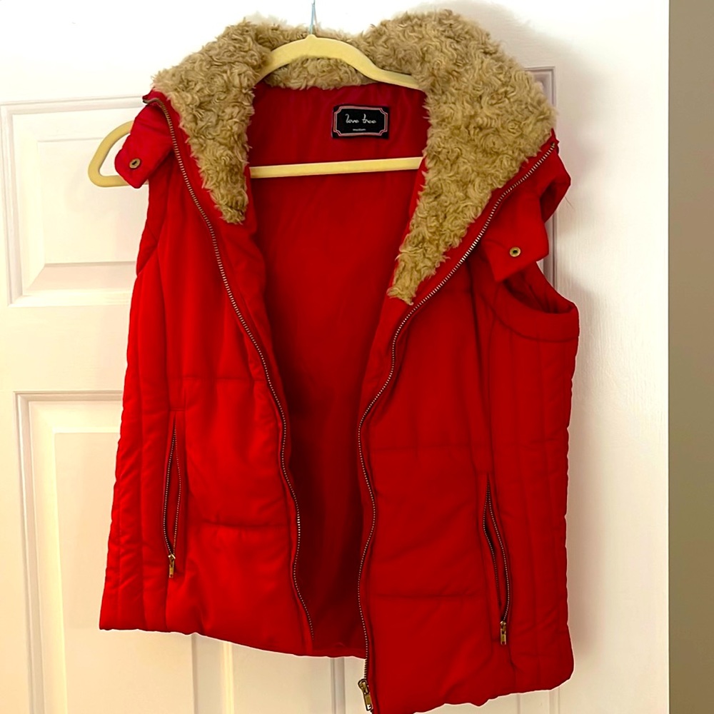 Medium Red vest with good
